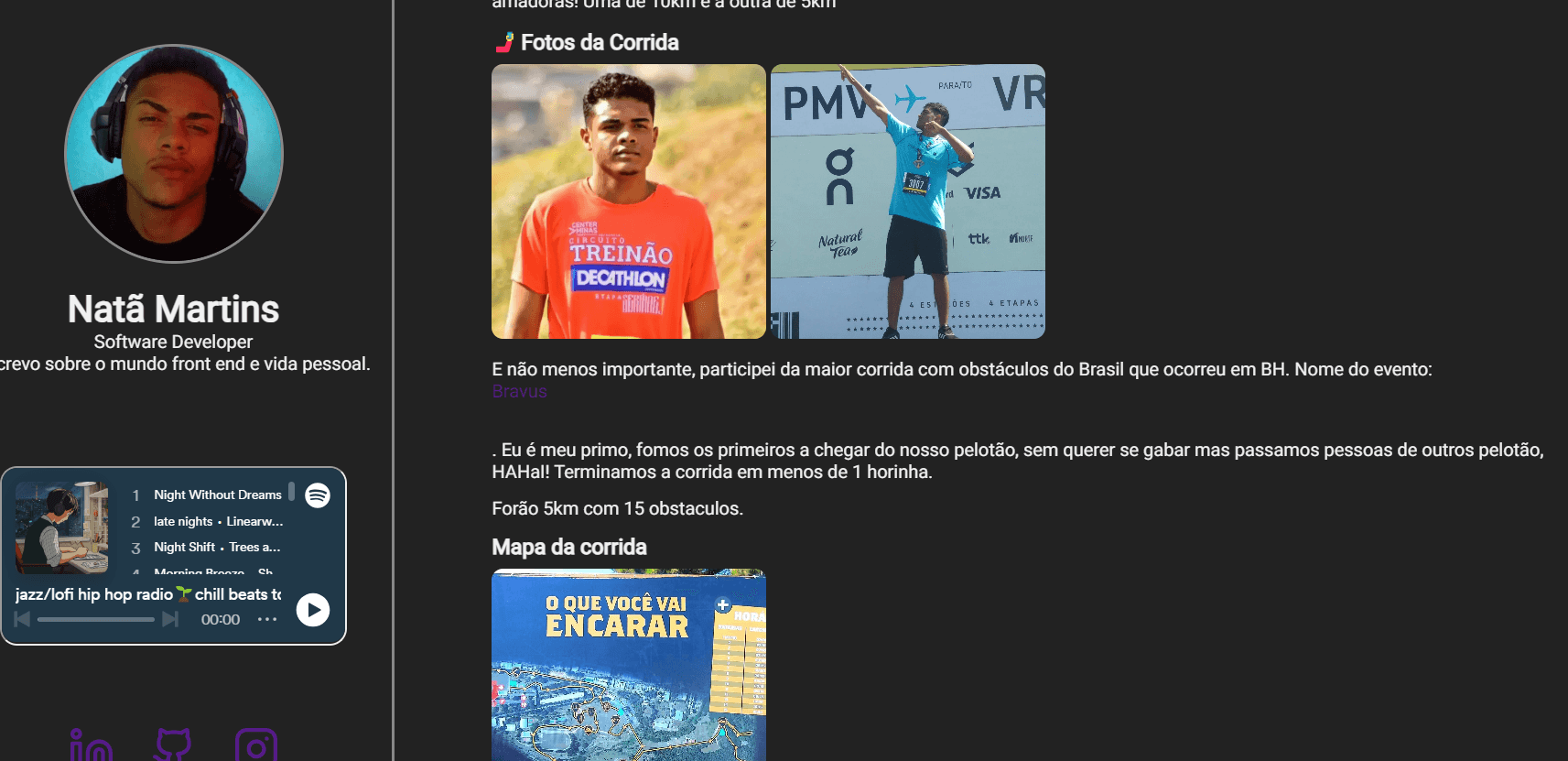 Meu BlogEste é meu blog, onde compartilhos artigos sobre tecnologias e sobre minhas vida!