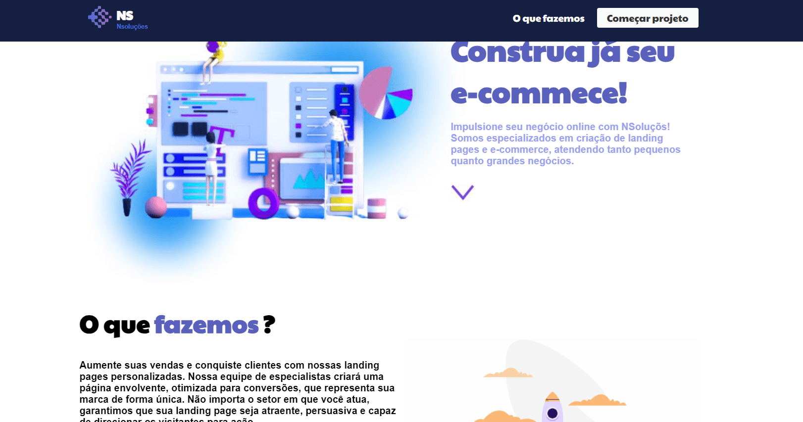 NSoluçõesEste é um projetinho pessoal, onde transformei um pouco da minha criatividade em designer!